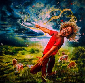 “Redemption”, oil on canvas, 2010 30” x 30”