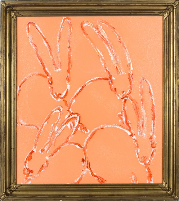 Untitled (Bunnies on peach diamond dust), 32