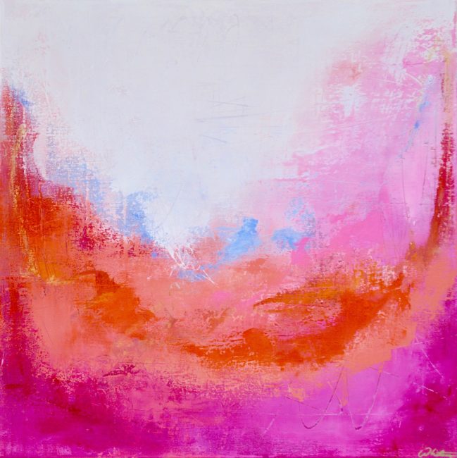 Whitney St. Pierre. Heat Wave. 25.5x25.5. Acrylic on Canvas. $1,500