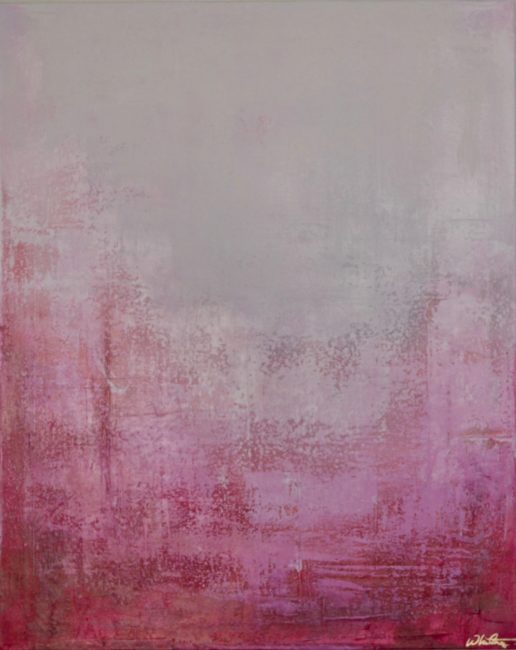 Whitney St. Pierre. Pink Submersion. 25.5x31.5. Acrylic on Canvas. $1750